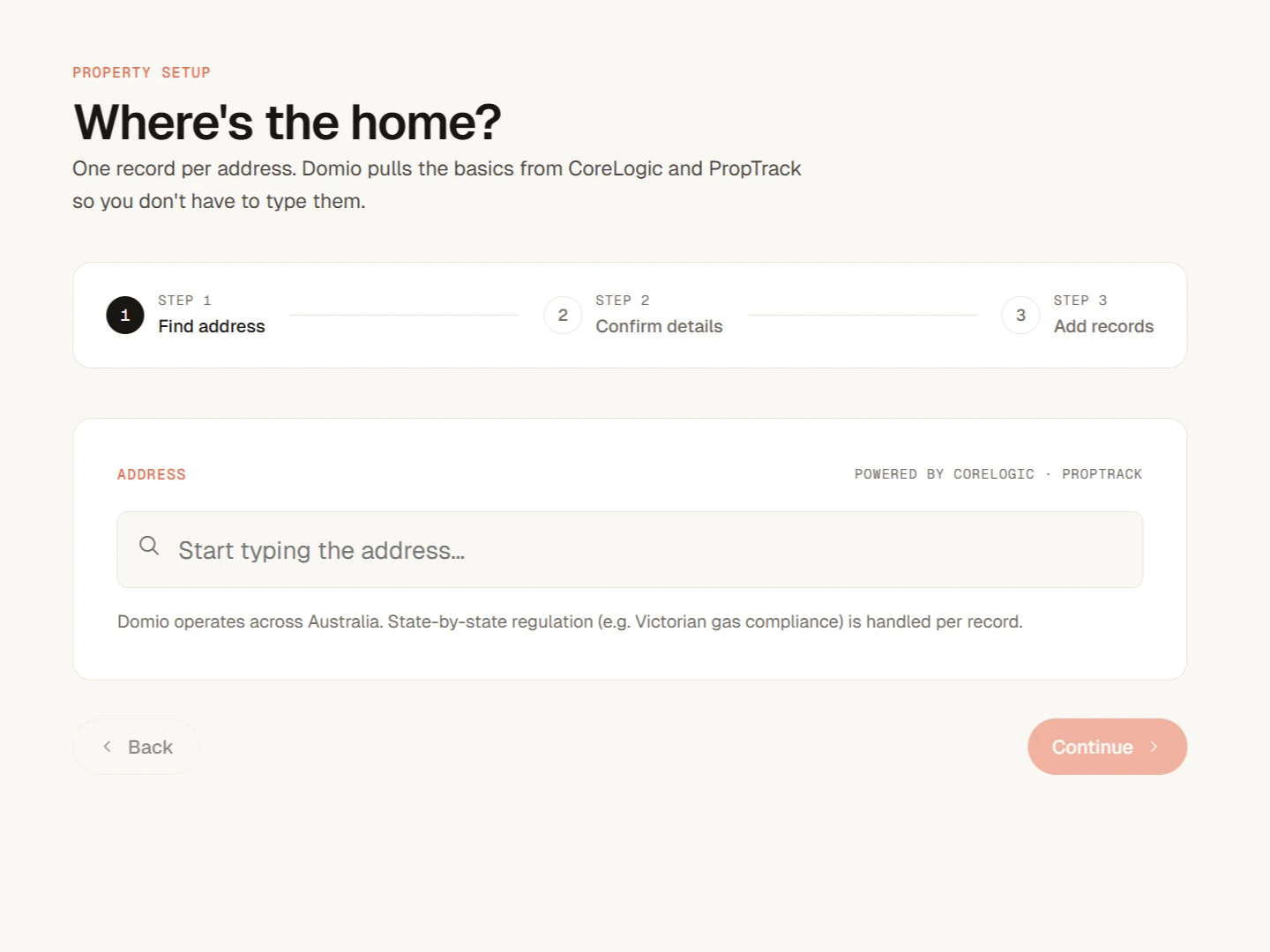 Domio app: find and claim your Australian property